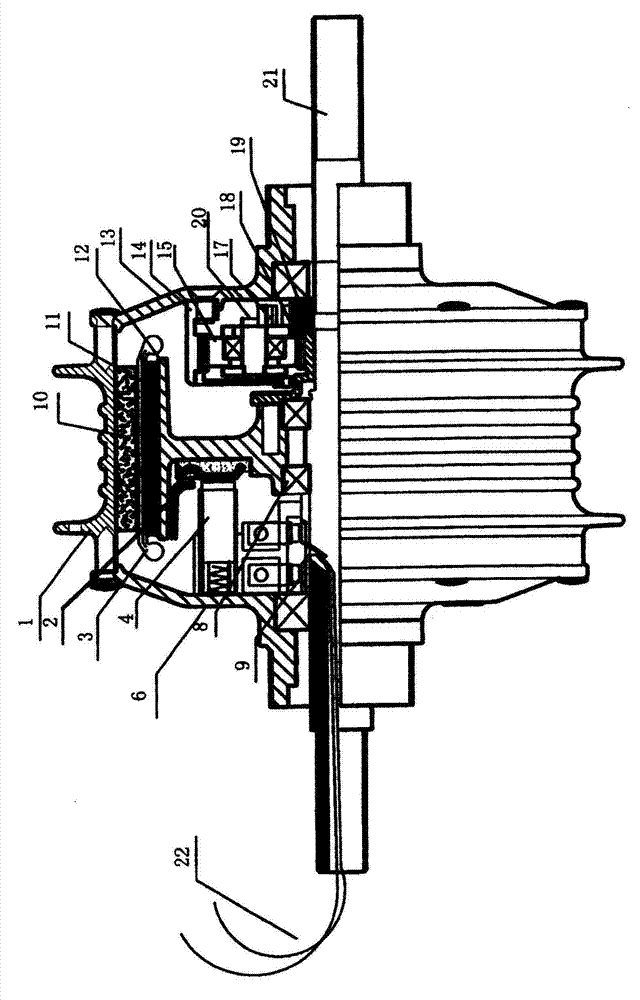 Full-rotor hub motor