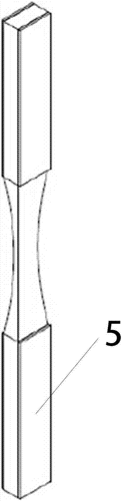 Testing clamp and method for improving mechanical fatigue performance of composite material