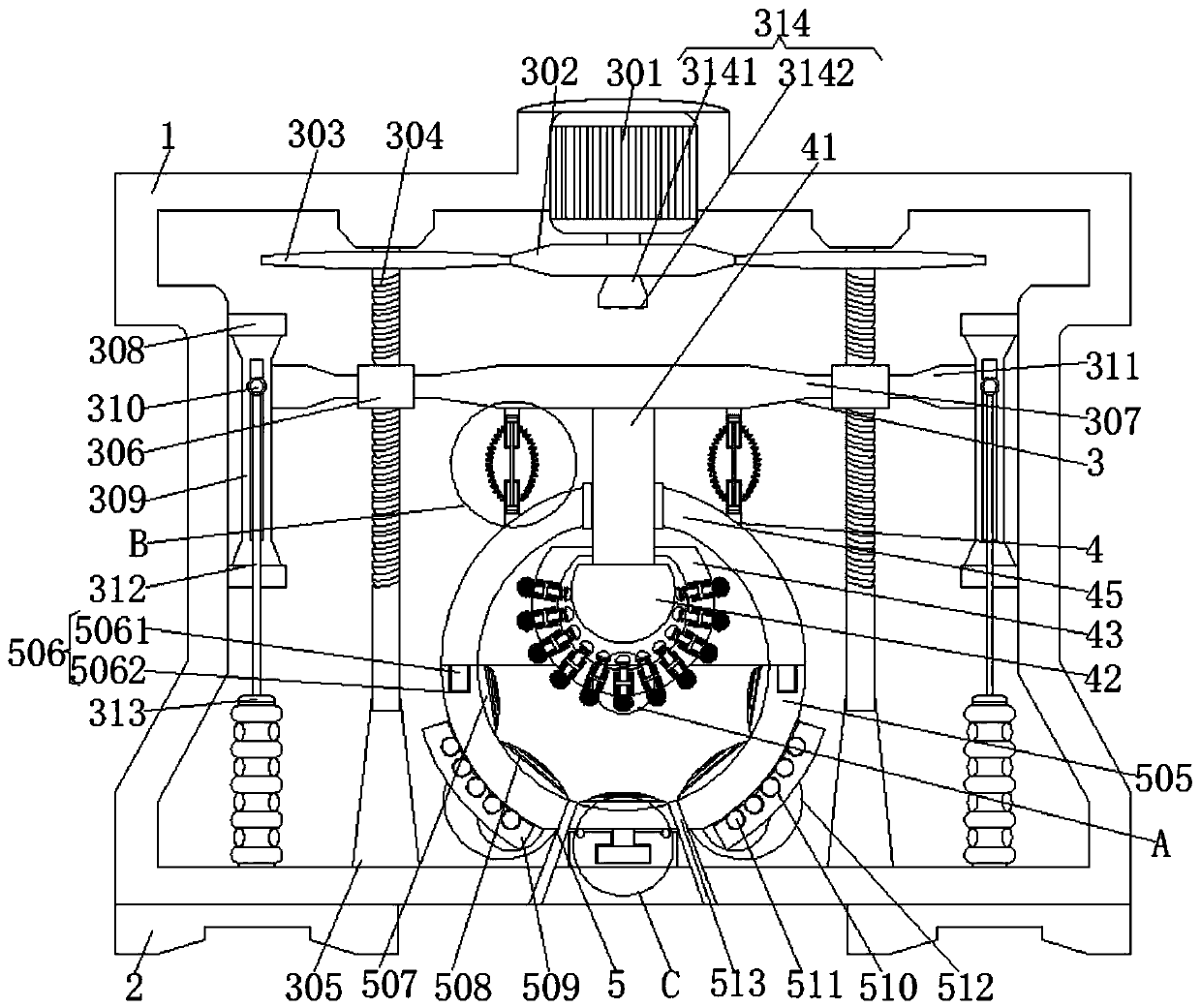 Wrapping-type household orange juice extractor capable of squeezing by using internal expansion force