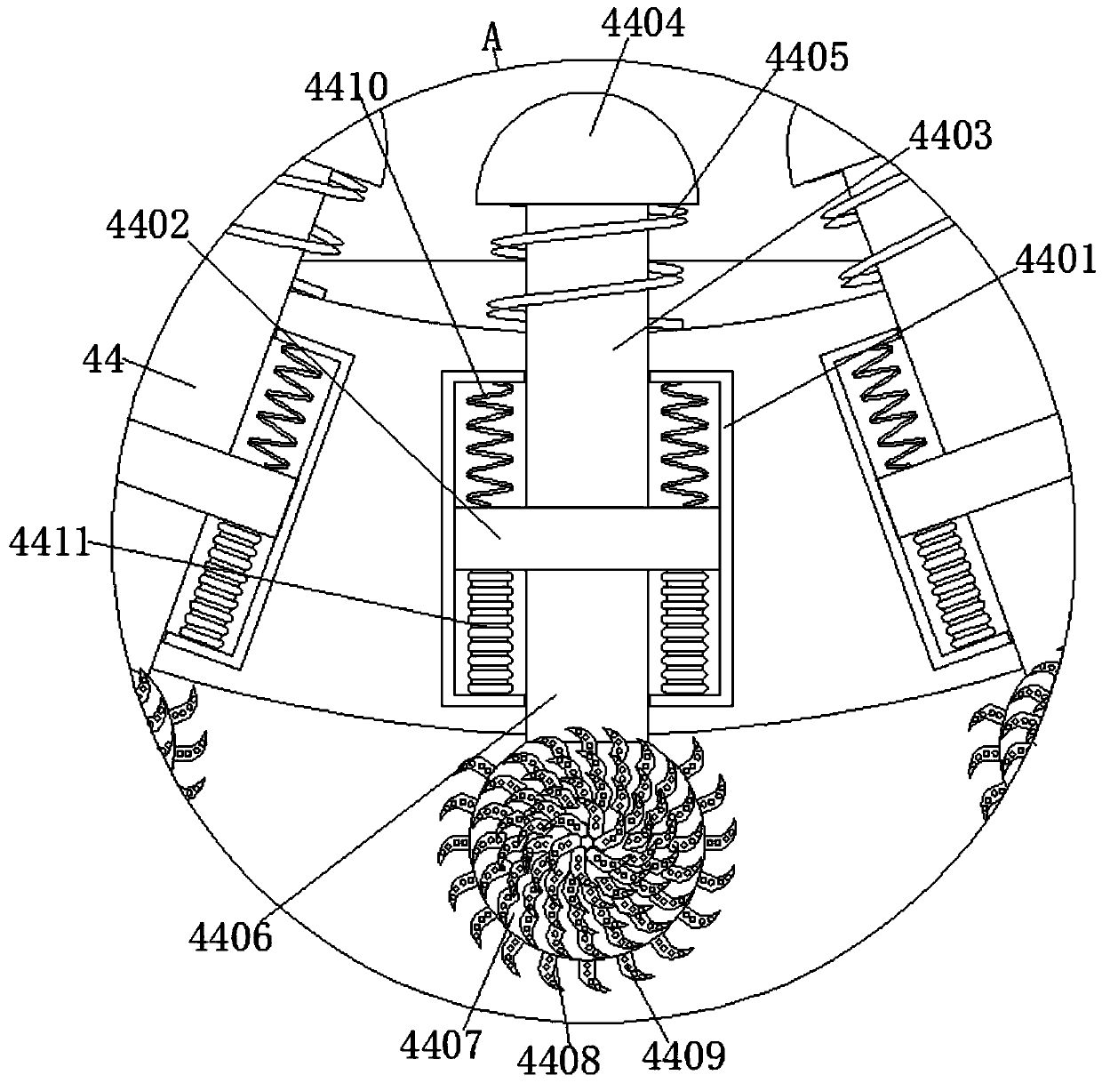 Wrapping-type household orange juice extractor capable of squeezing by using internal expansion force