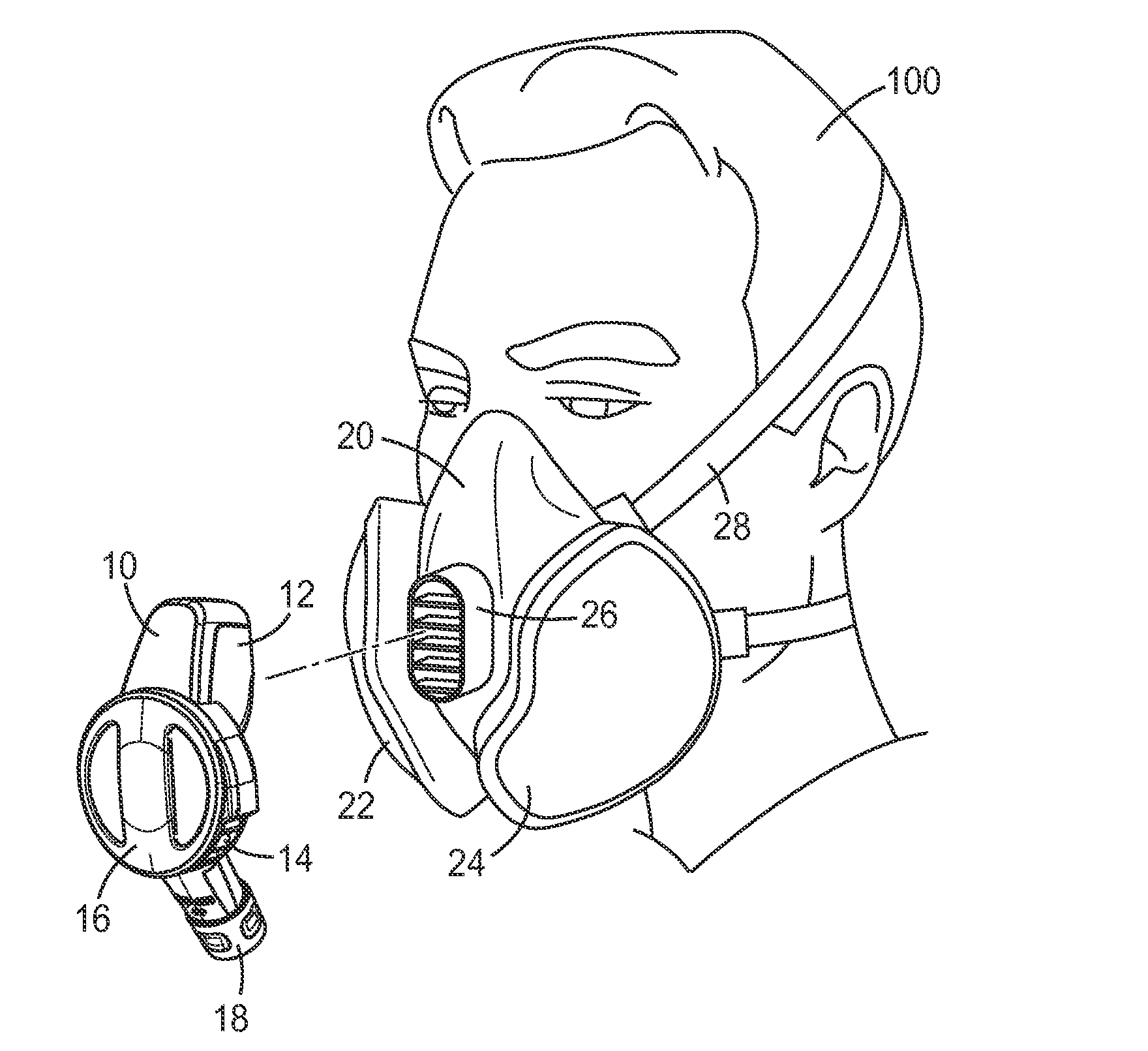 Powered Exhaust Apparatus For A Personal Protection Respiratory Device