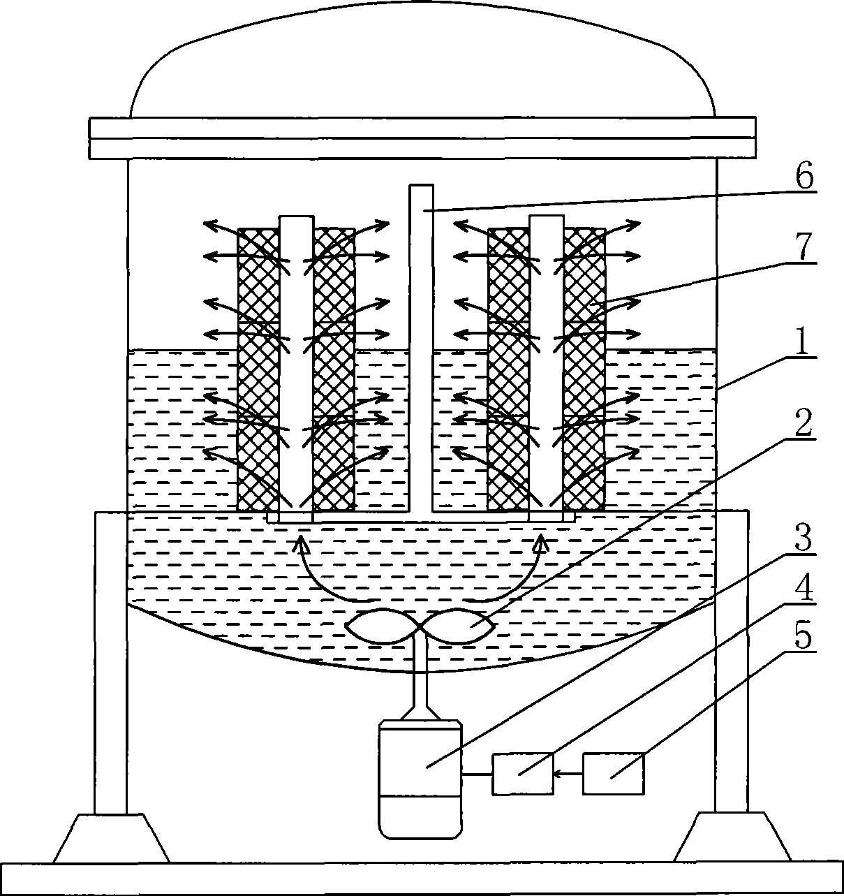 Turbulent current type cheese dyeing method and apparatus thereof