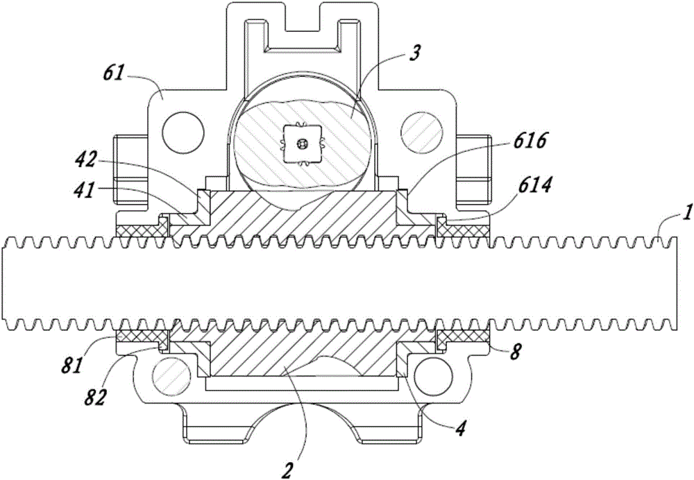 Transmission device for automobile seat adjustor