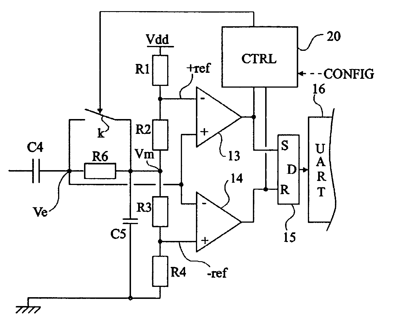 Amplitude demodulator for an electromagnetic transponder