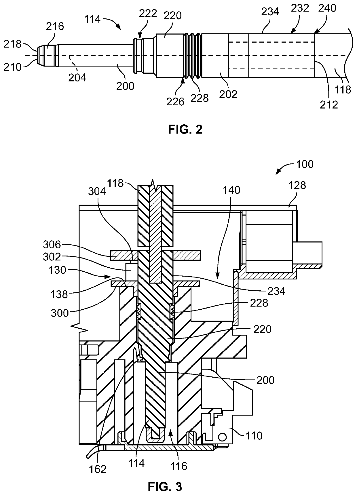 Temperature sensor assembly for an electrical connector