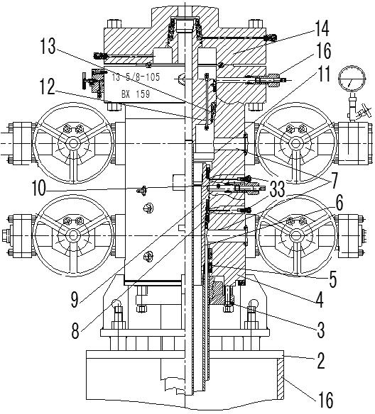 Integrated oil casing head