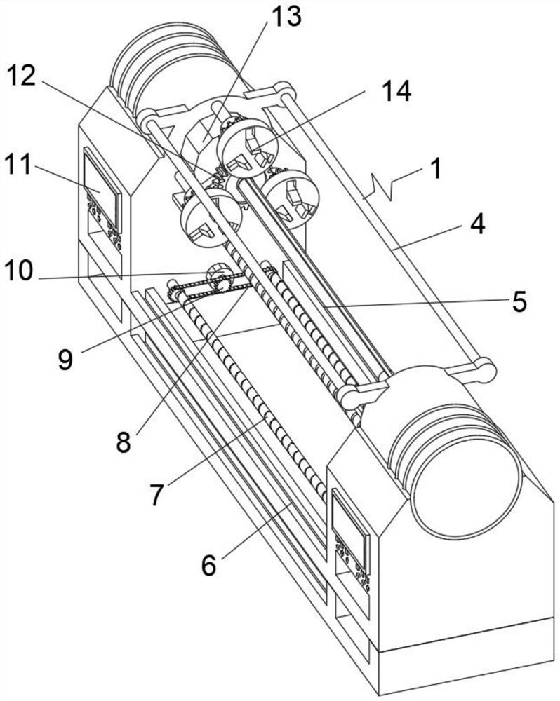 Multi-station worm tooth groove synchronous grinding machine tool