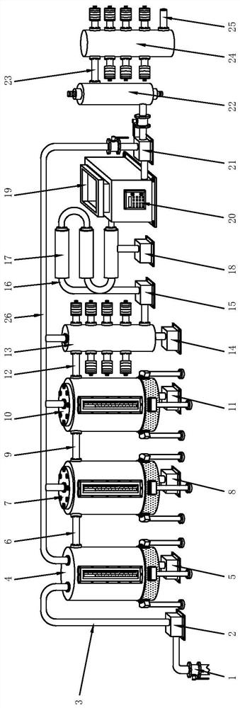 Seawater desalination system for large ocean-going cargo ships