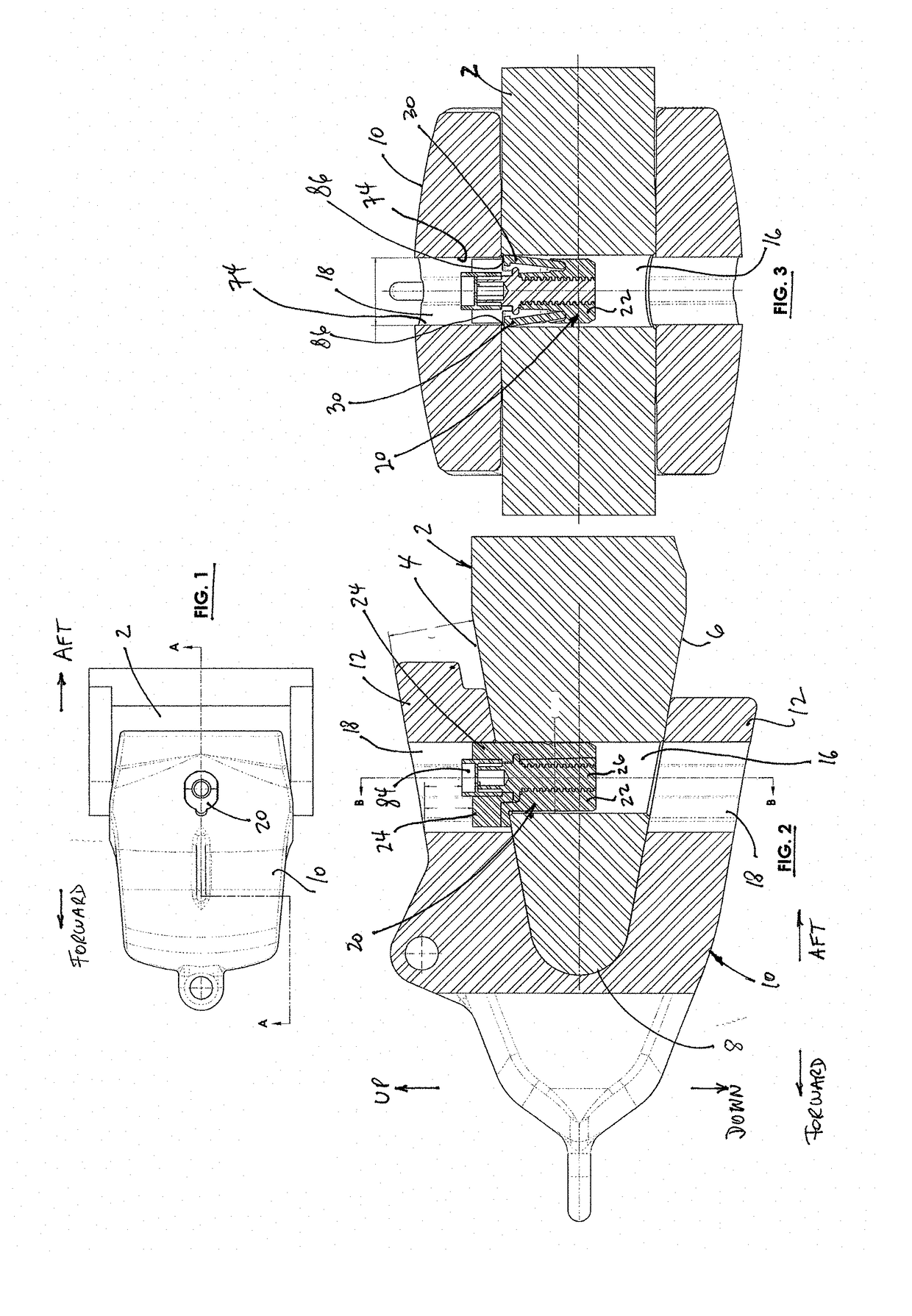 Self-locking connector pin for demountably securing consumable ground digging components to containers of earth moving equipment