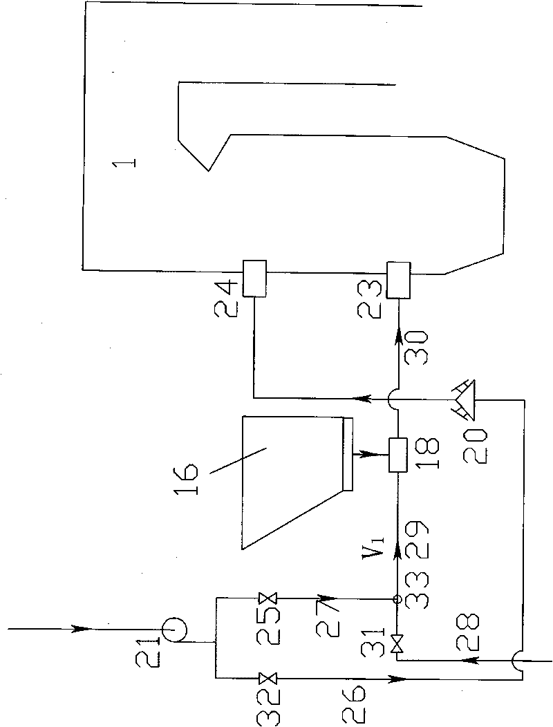 Exhaust gas and hot-blast air dual-medium powder feeding system