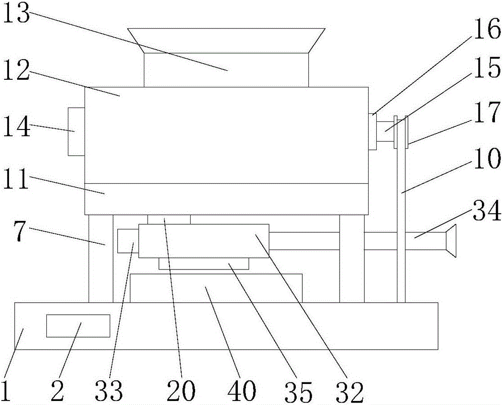 Grain thresher with impurity removing function