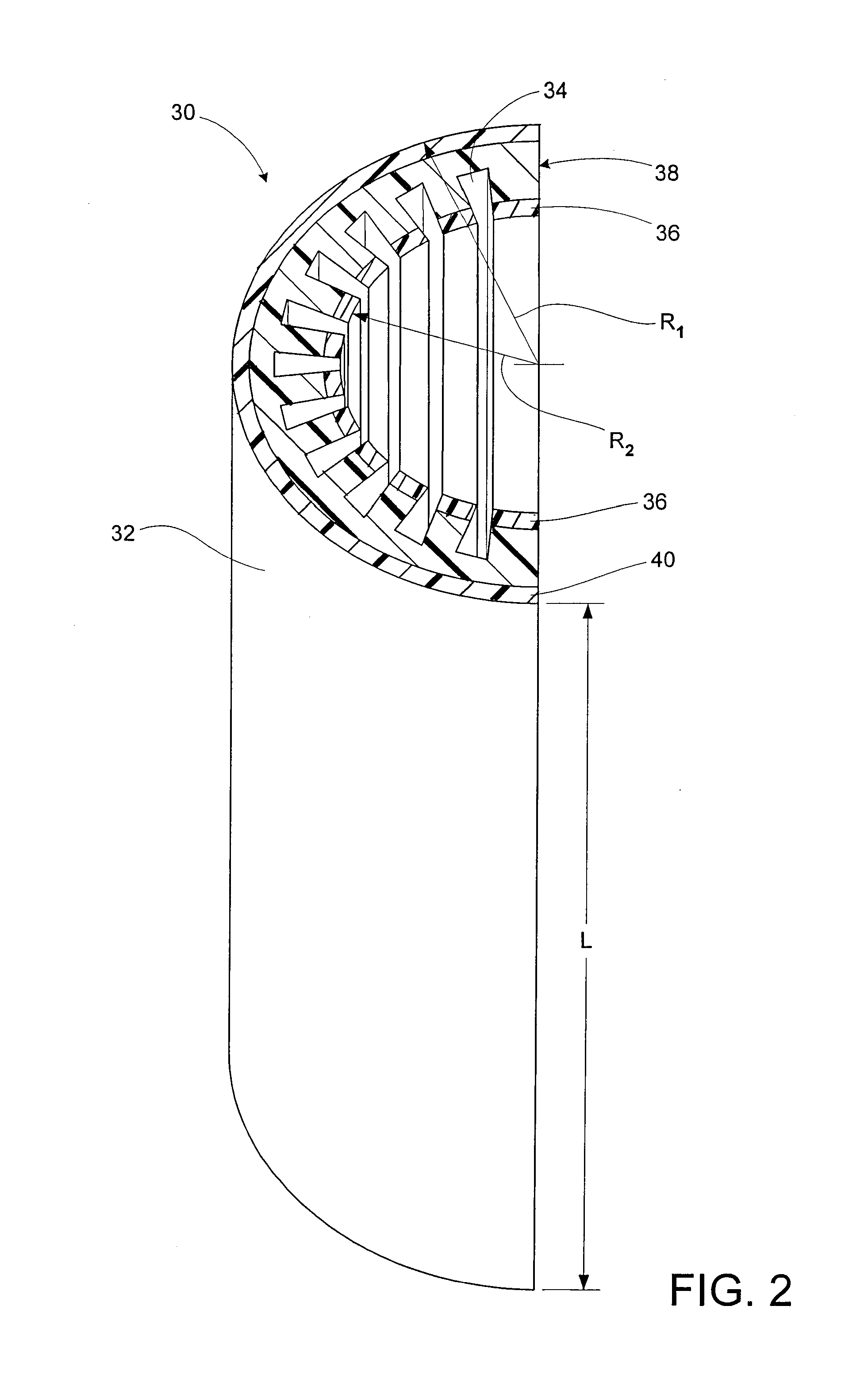 Composite sandwich panels and method of forming round corners in composite sandwich panels