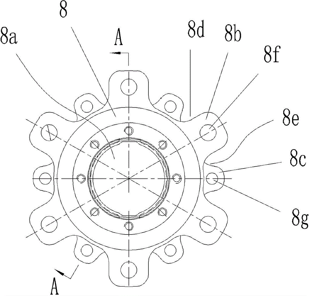 Disk braking system for electric automobile axle assembly