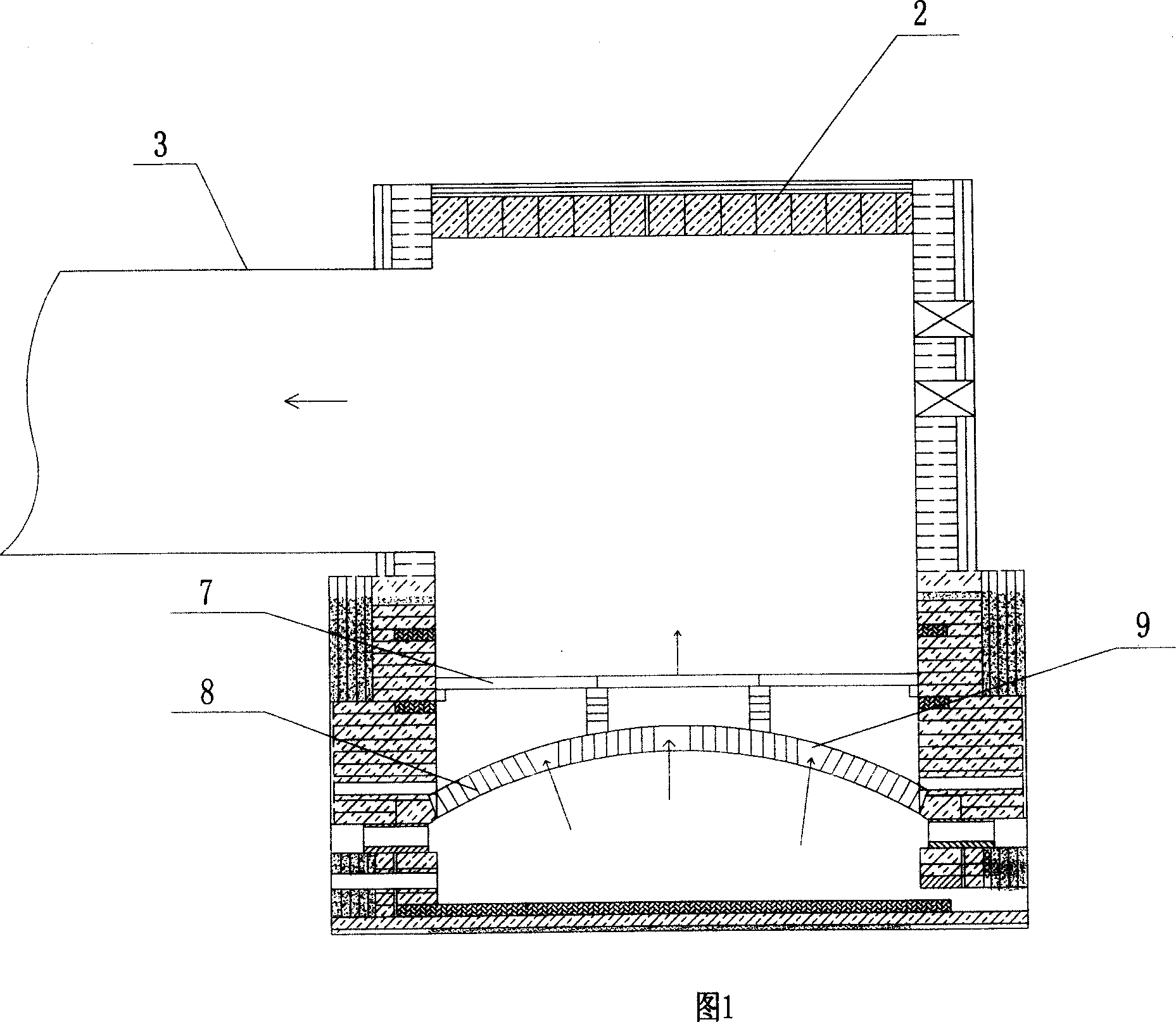 Method and device for recoverying and using afterheat of furnace quench belt of ceramic production line