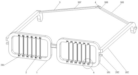 Glasses for protecting eyes during sports