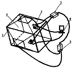 Active camera system for measuring projectile flight state and its measurement method