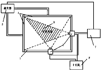 Active camera system for measuring projectile flight state and its measurement method