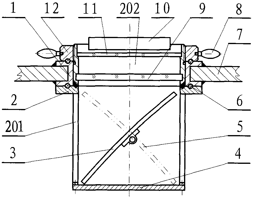 Reflective indicating lamp outside mining life-saving capsule