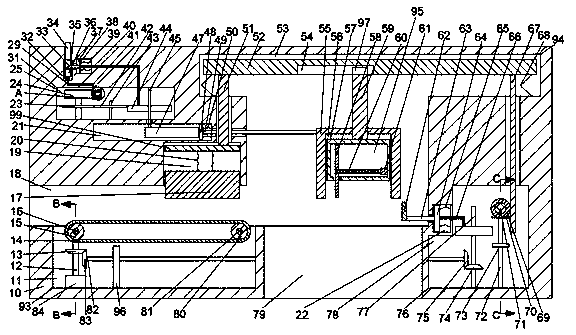 Tubular plastic part cutting device