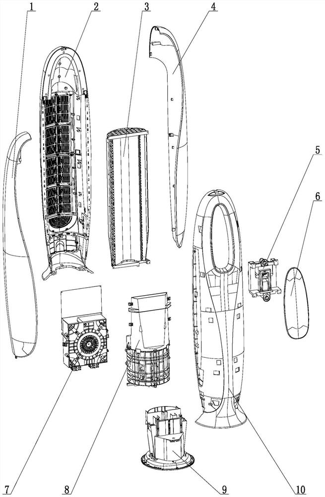 Air duct system of air conditioner