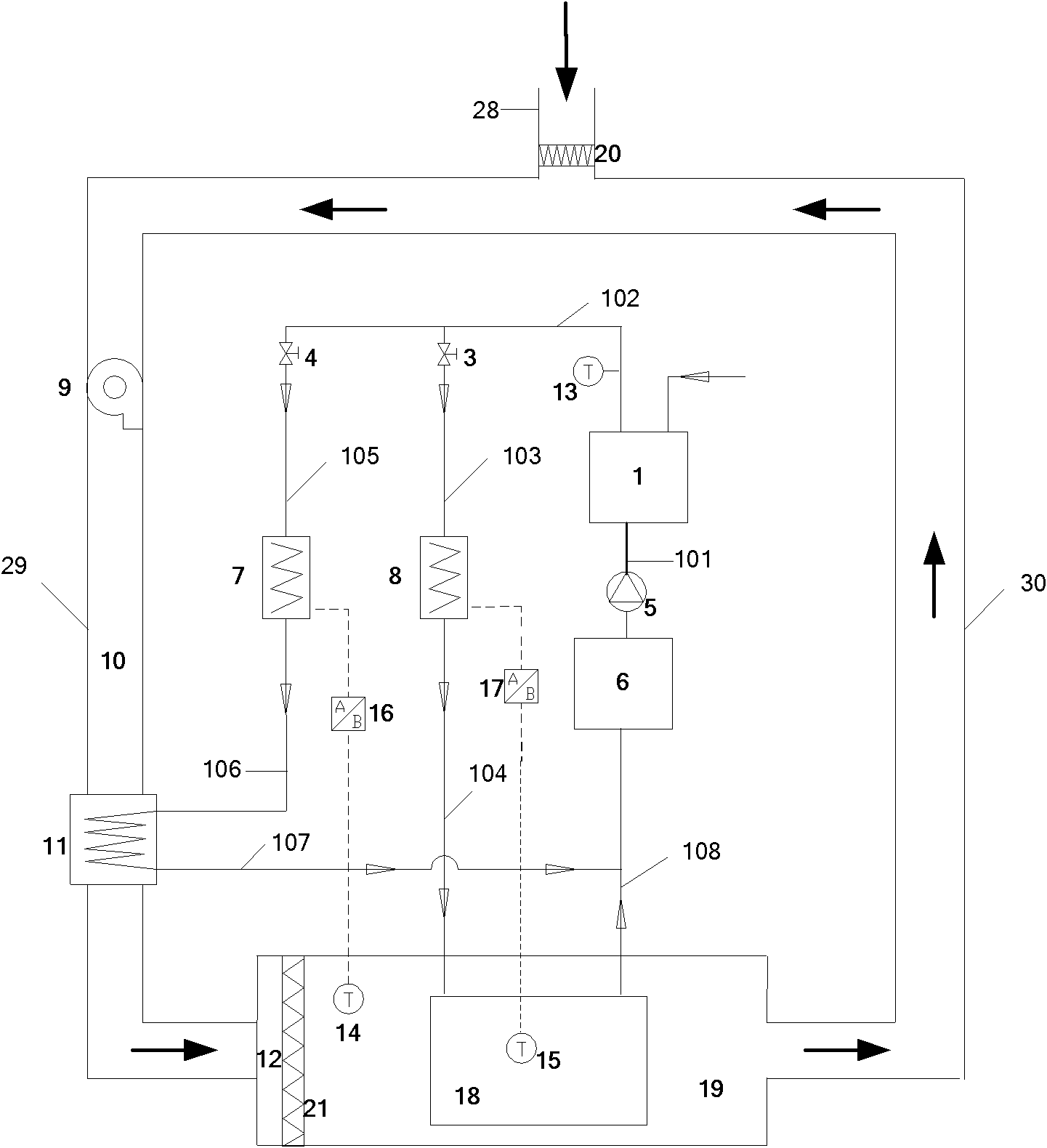 Environment control system of lithographic equipment