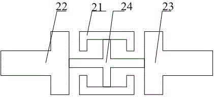 Terahertz subharmonic frequency doubling and mixing device based on monolithic integrated circuit