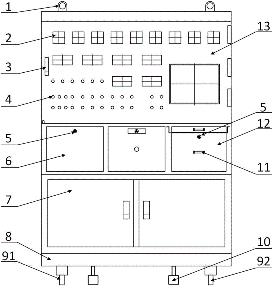 Control cabinet for cryogenic test of low-temperature valve