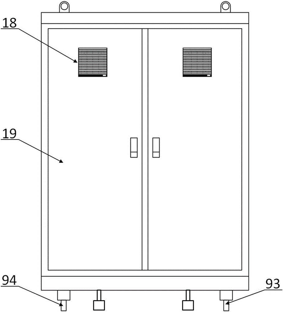 Control cabinet for cryogenic test of low-temperature valve