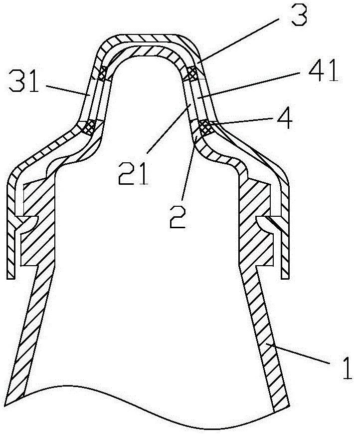 Rotation water outlet bottle cap