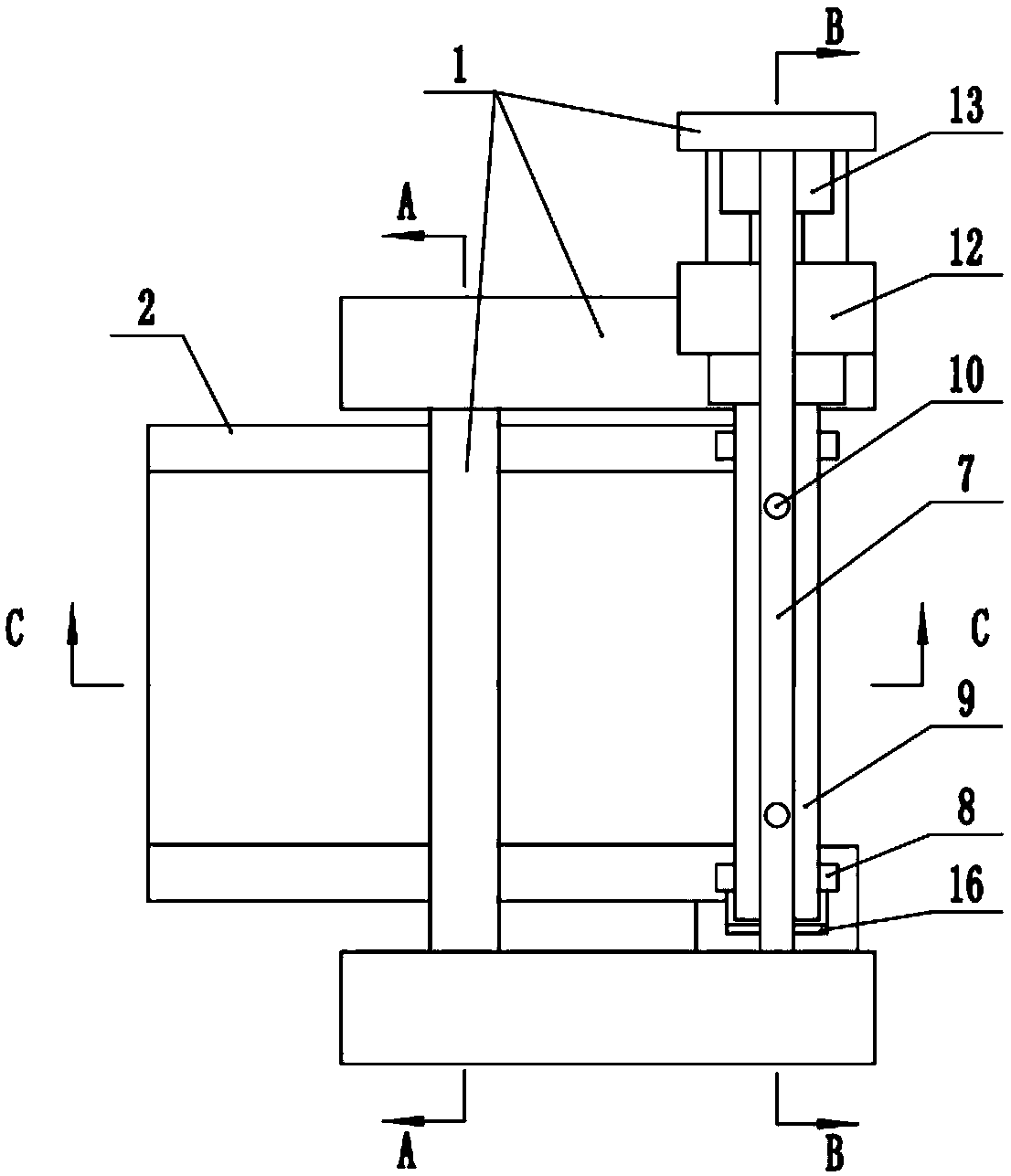 Bamboo pulp board cutting device