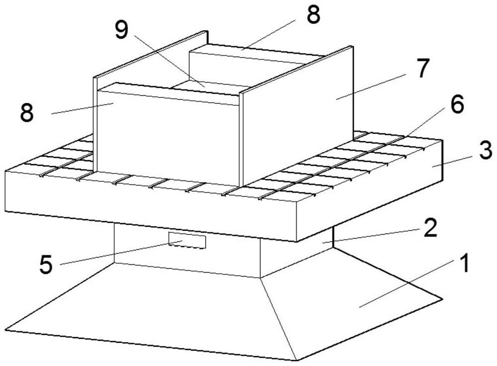 Quadrature oscillation simulation device and method for measuring anti-scouring performance of test piece