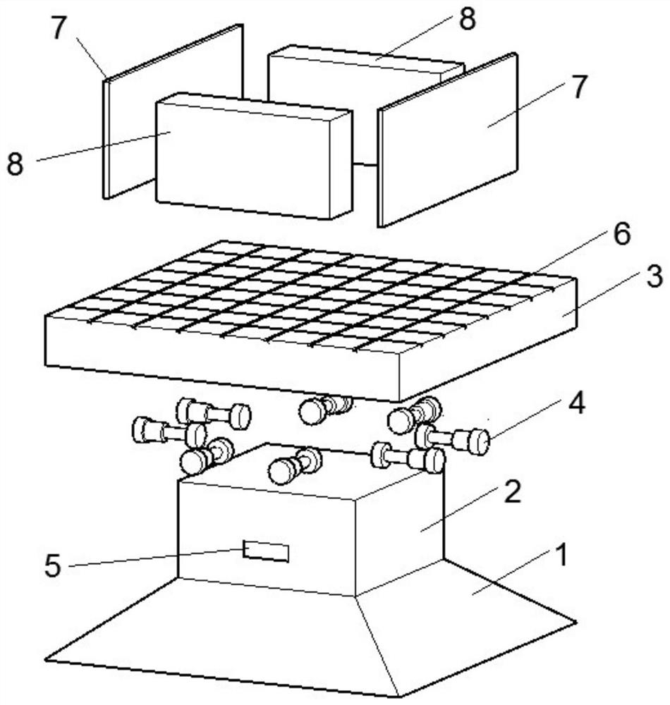 Quadrature oscillation simulation device and method for measuring anti-scouring performance of test piece