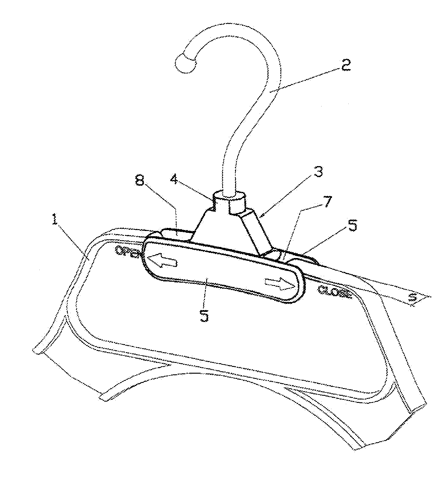 Hanger with foldable/removable hook