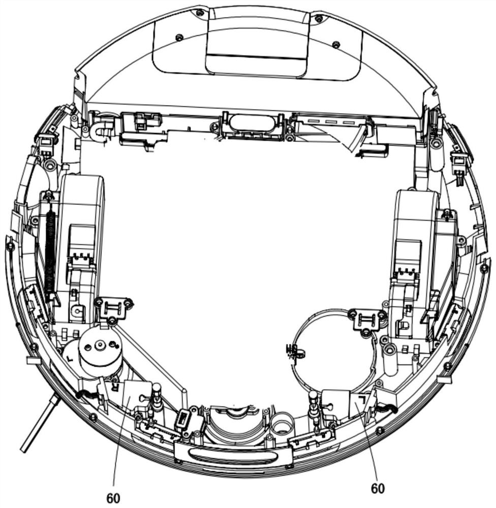 Collision protection structure and sweeping robot