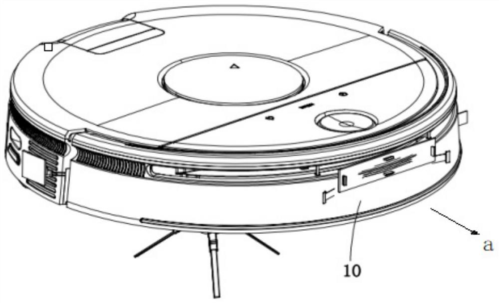 Collision protection structure and sweeping robot