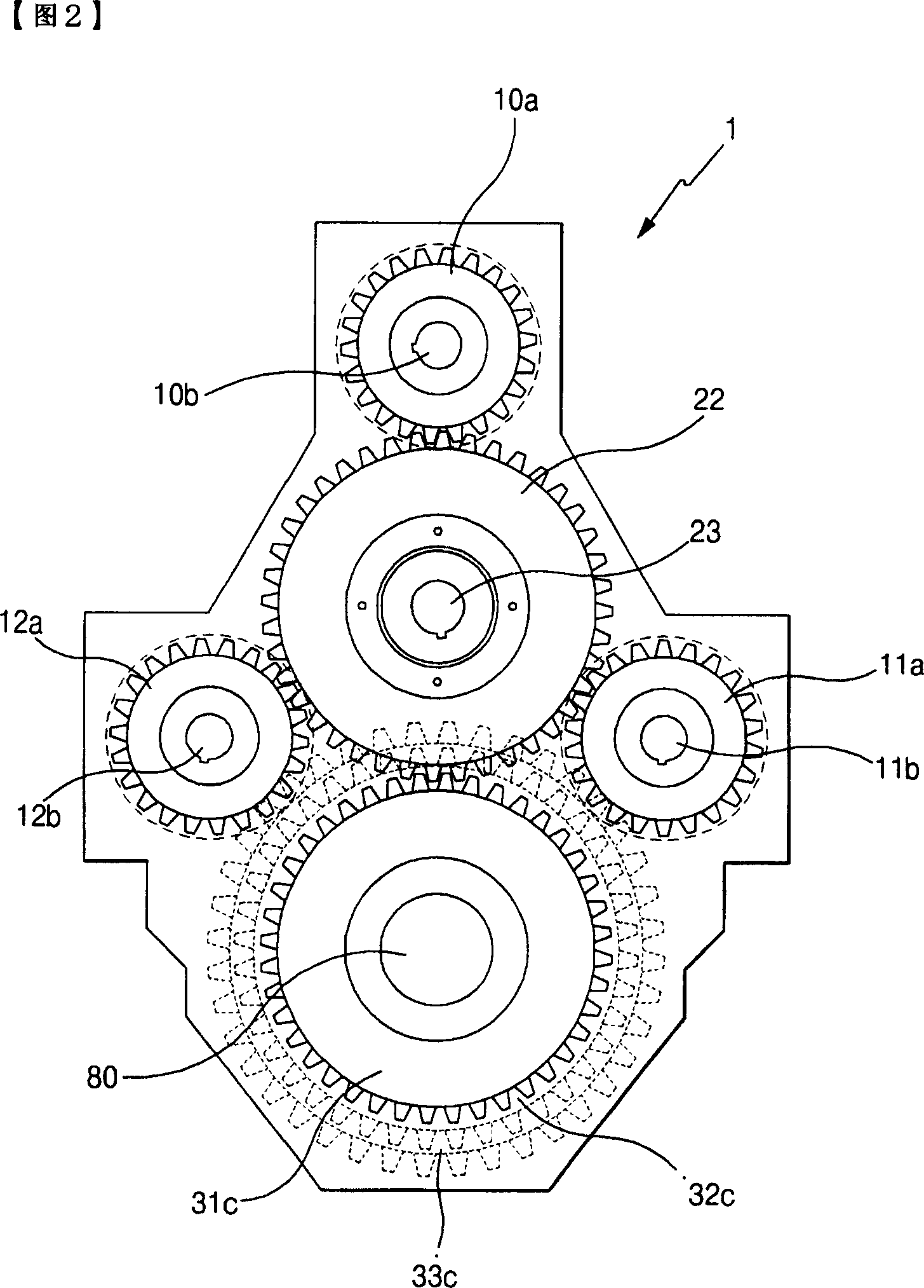 Apparatus for transferring power having a motor