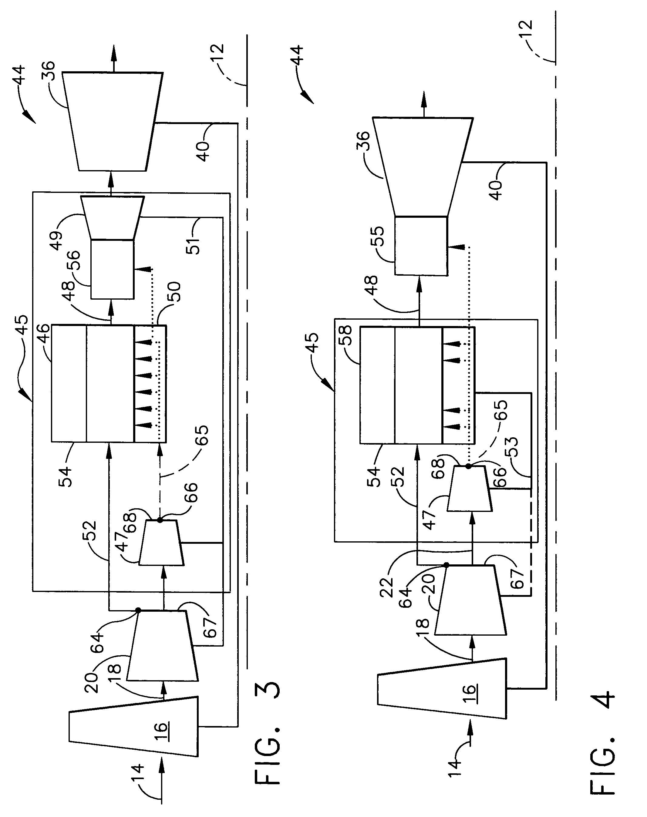 High thrust gas turbine engine with improved core system