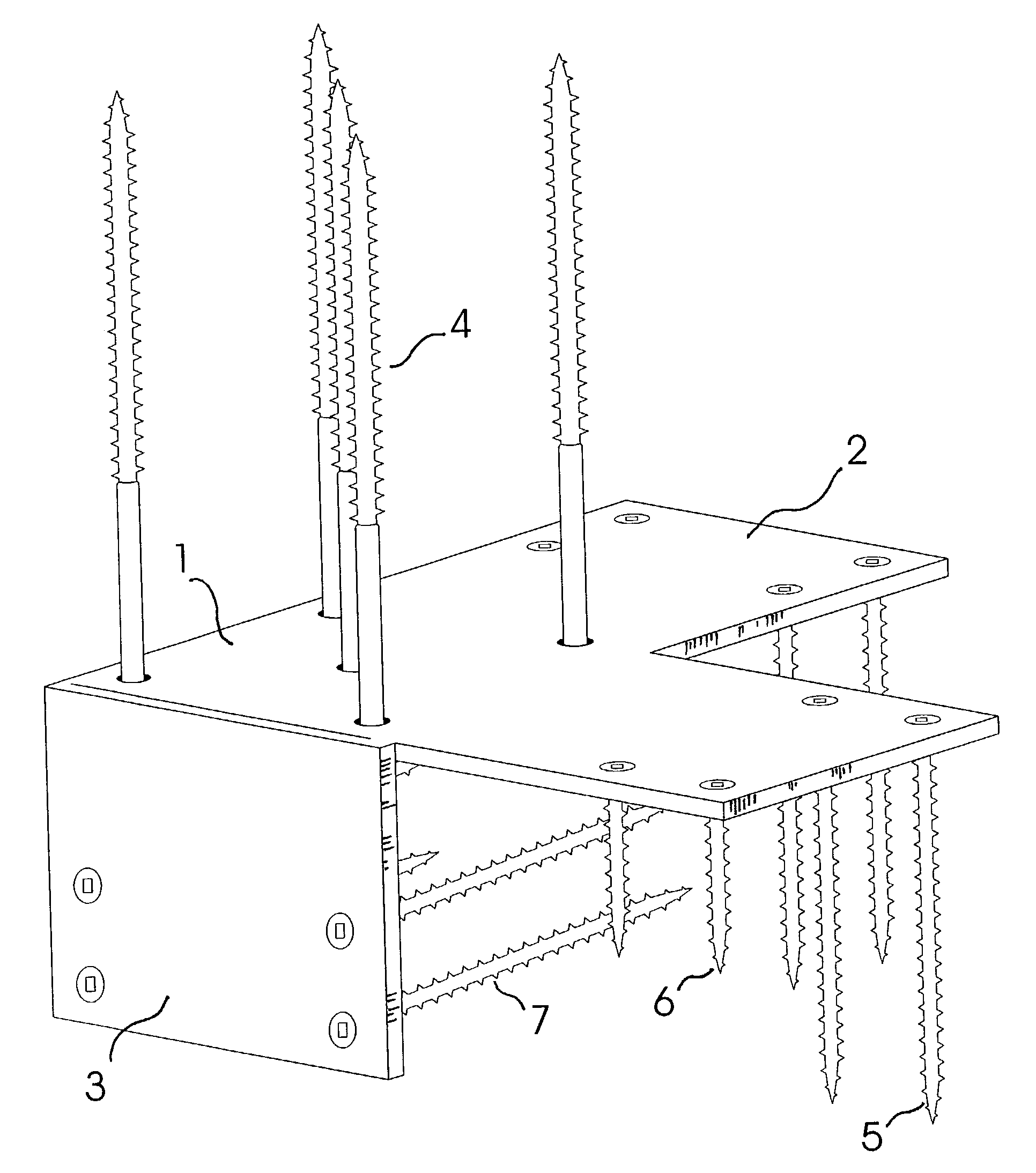 Newel anchorage system