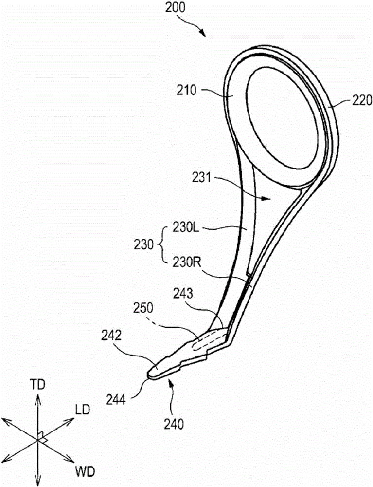 Fishing line guide, method for manufacturing fishing line guide, and fishing rod with fishing line guide