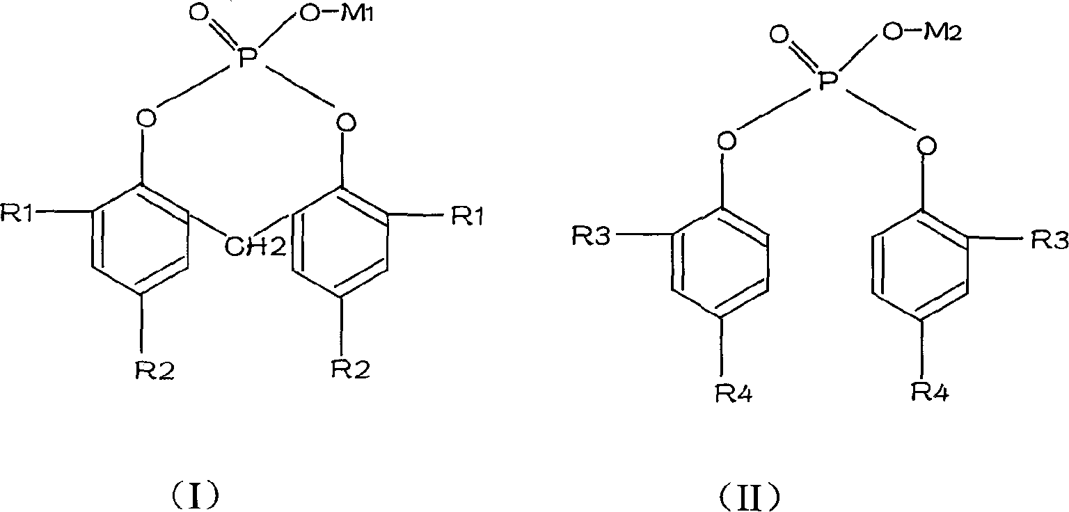 Mixed type organic phosphate polypropylene nucleating agent and method for preparing the same