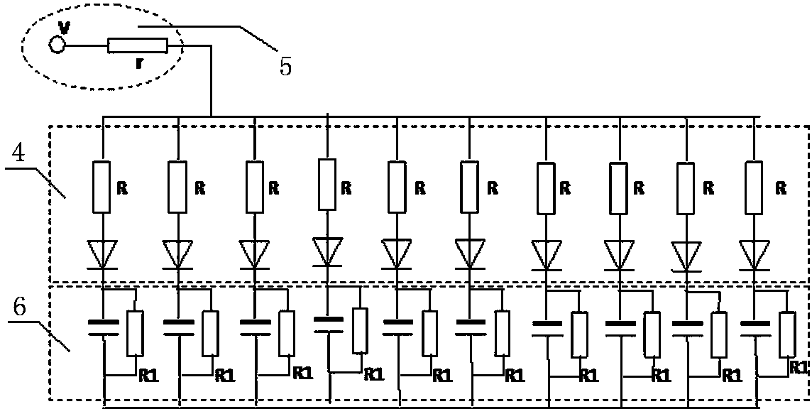 Distributed capacitance isolator of electrostatic adsorption device of air purifier