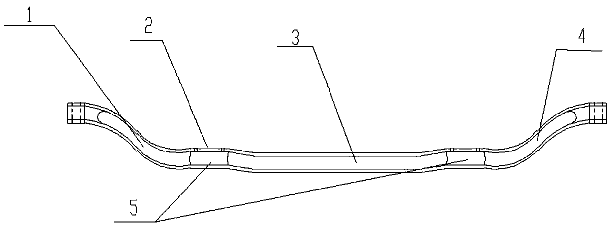 Automobile front axle and preparation method thereof