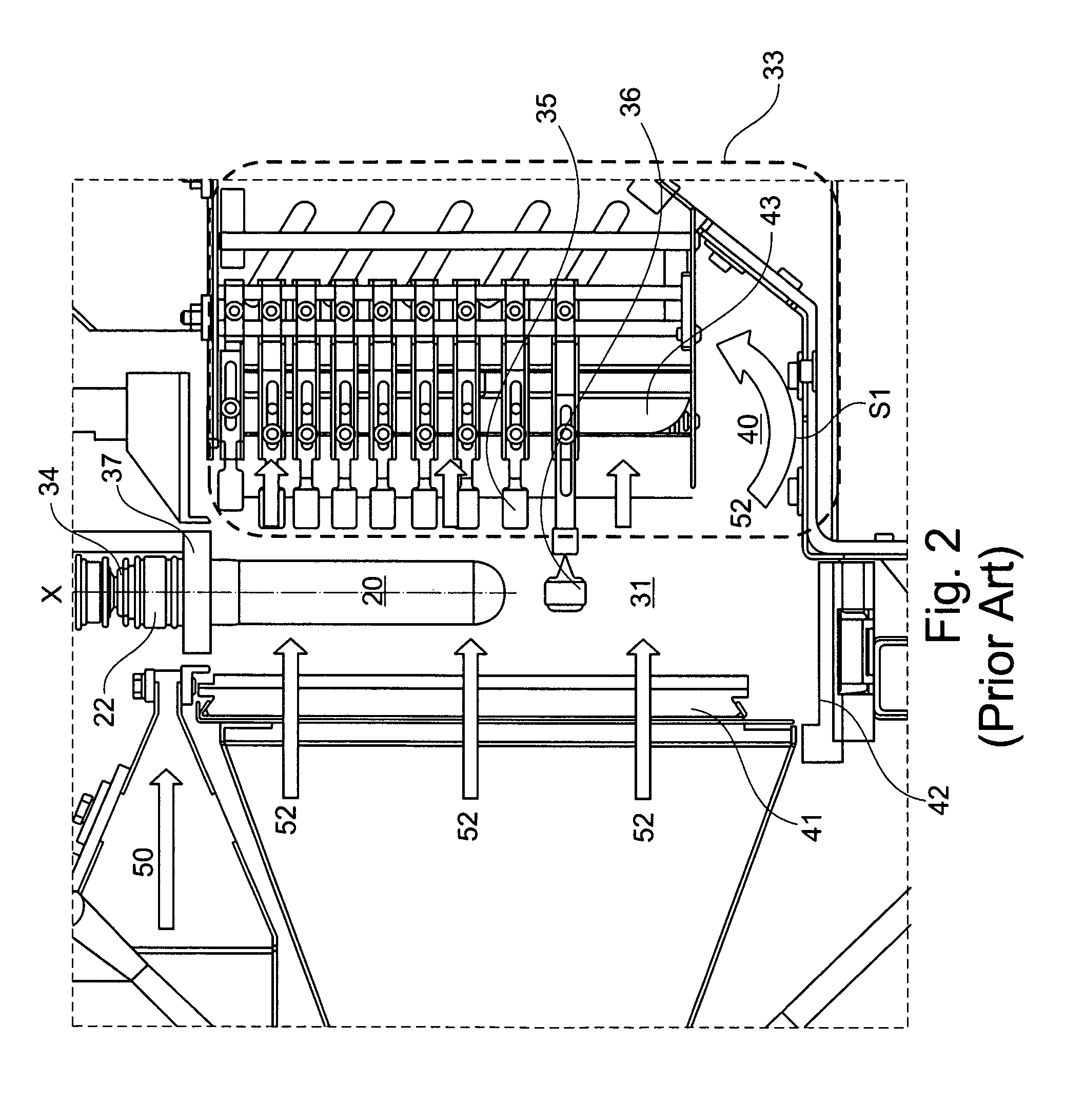 Method and device for cooling of IR emitters for preforms