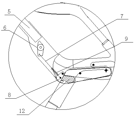 A quick-folding child carriage frame