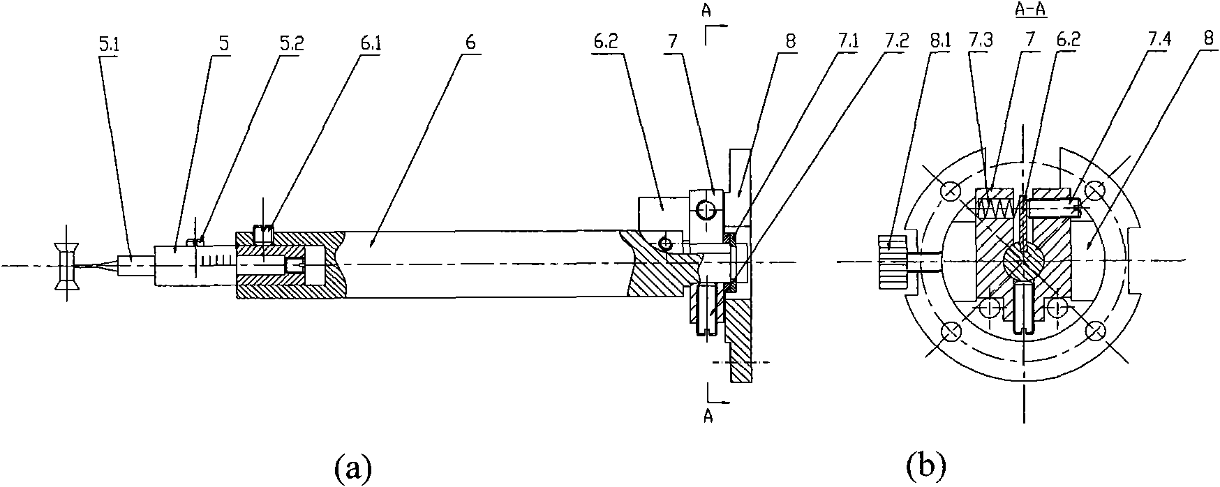 Six-degree-of-freedom series-connected robot with target positioning