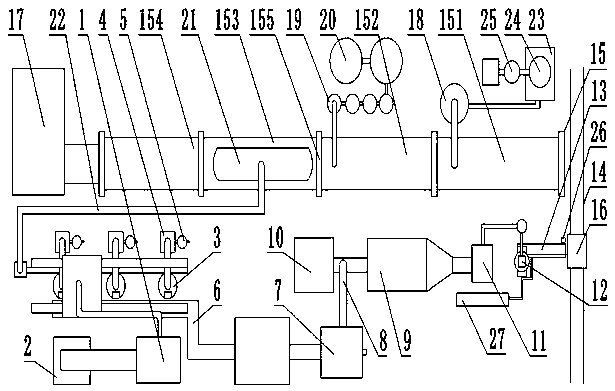 Biomass type intelligently-integrated essence charcoal gasoline extraction technology and system thereof