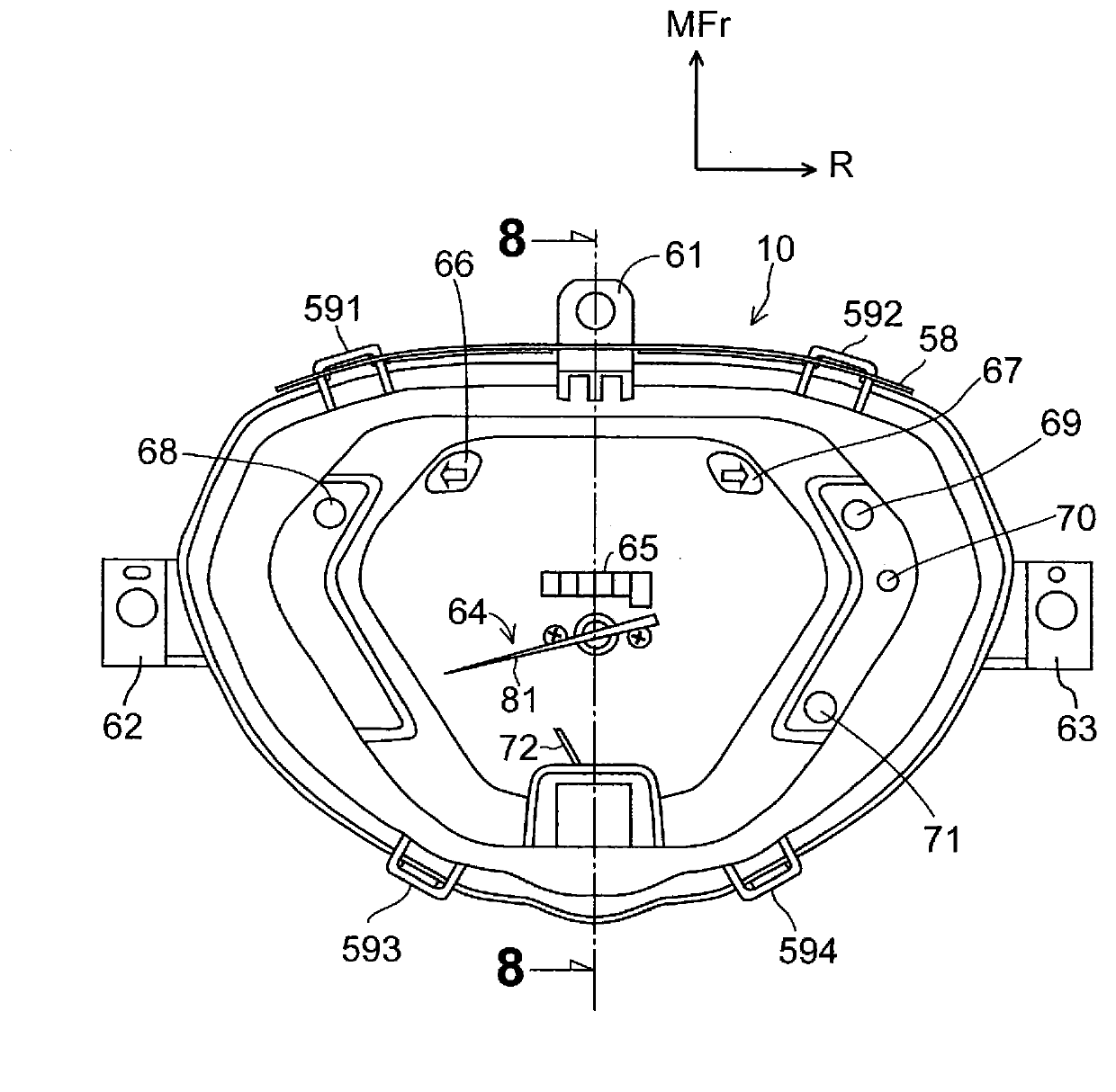 Vehicle instrument apparatus