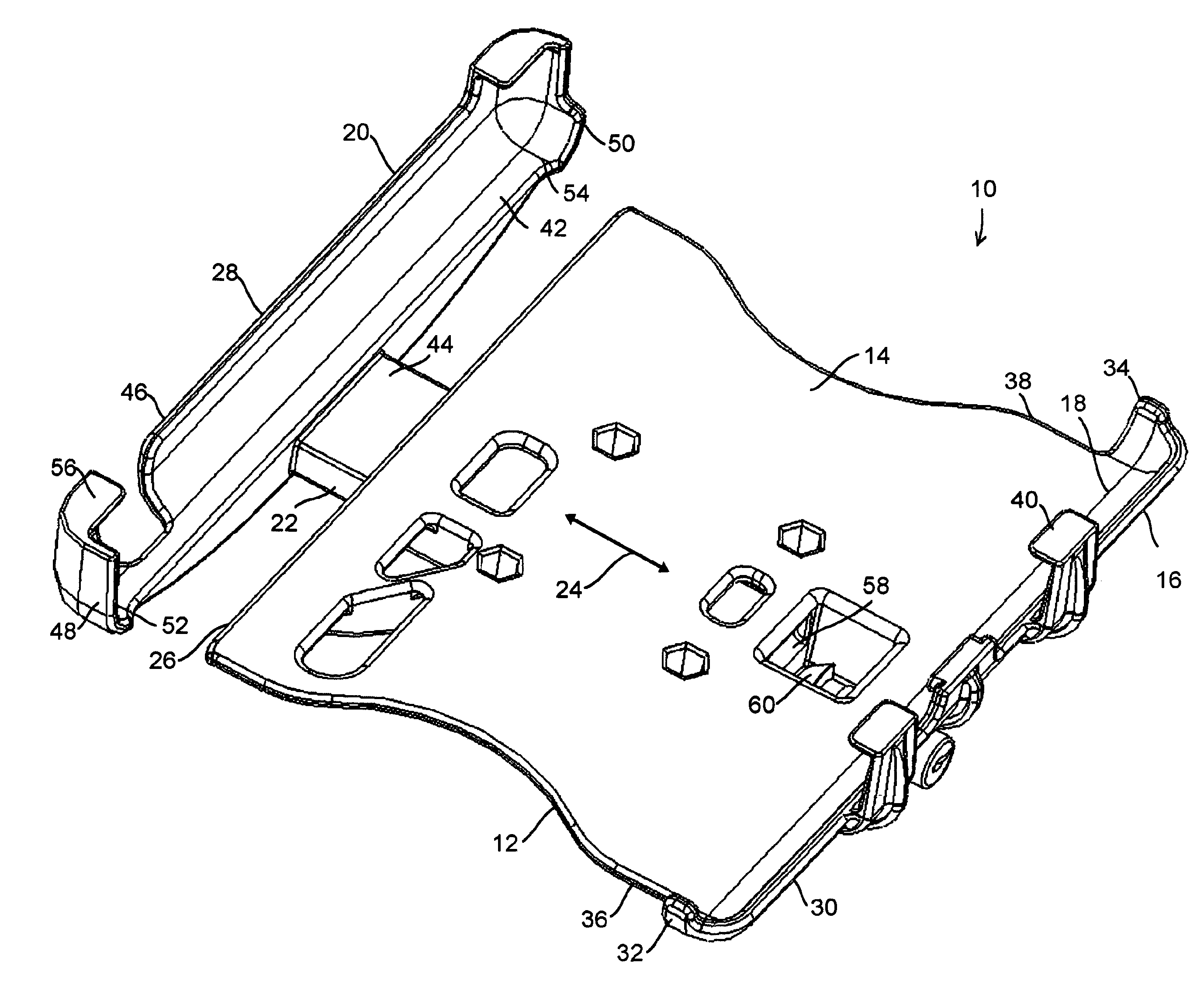 Quick release electronics platform