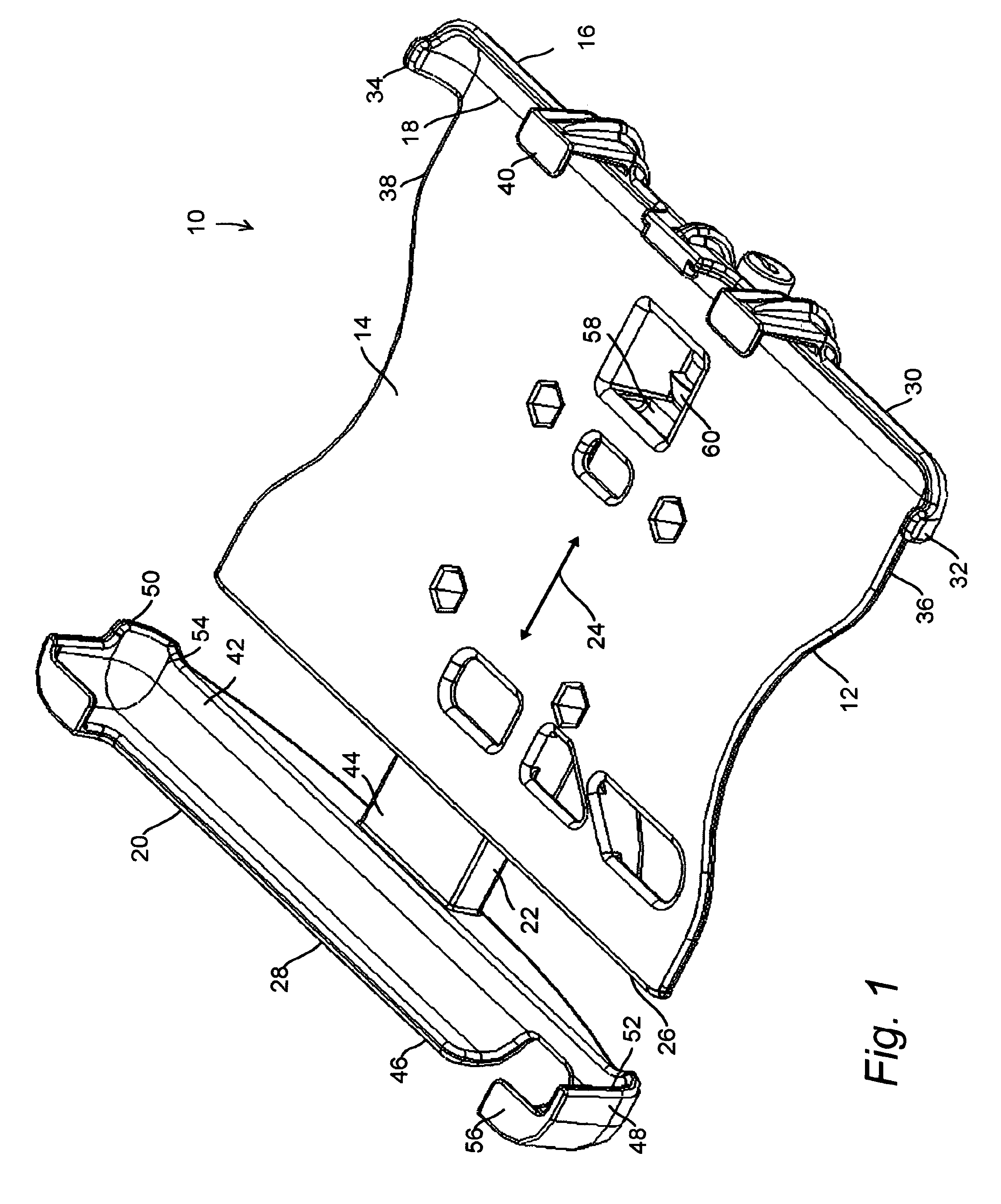 Quick release electronics platform