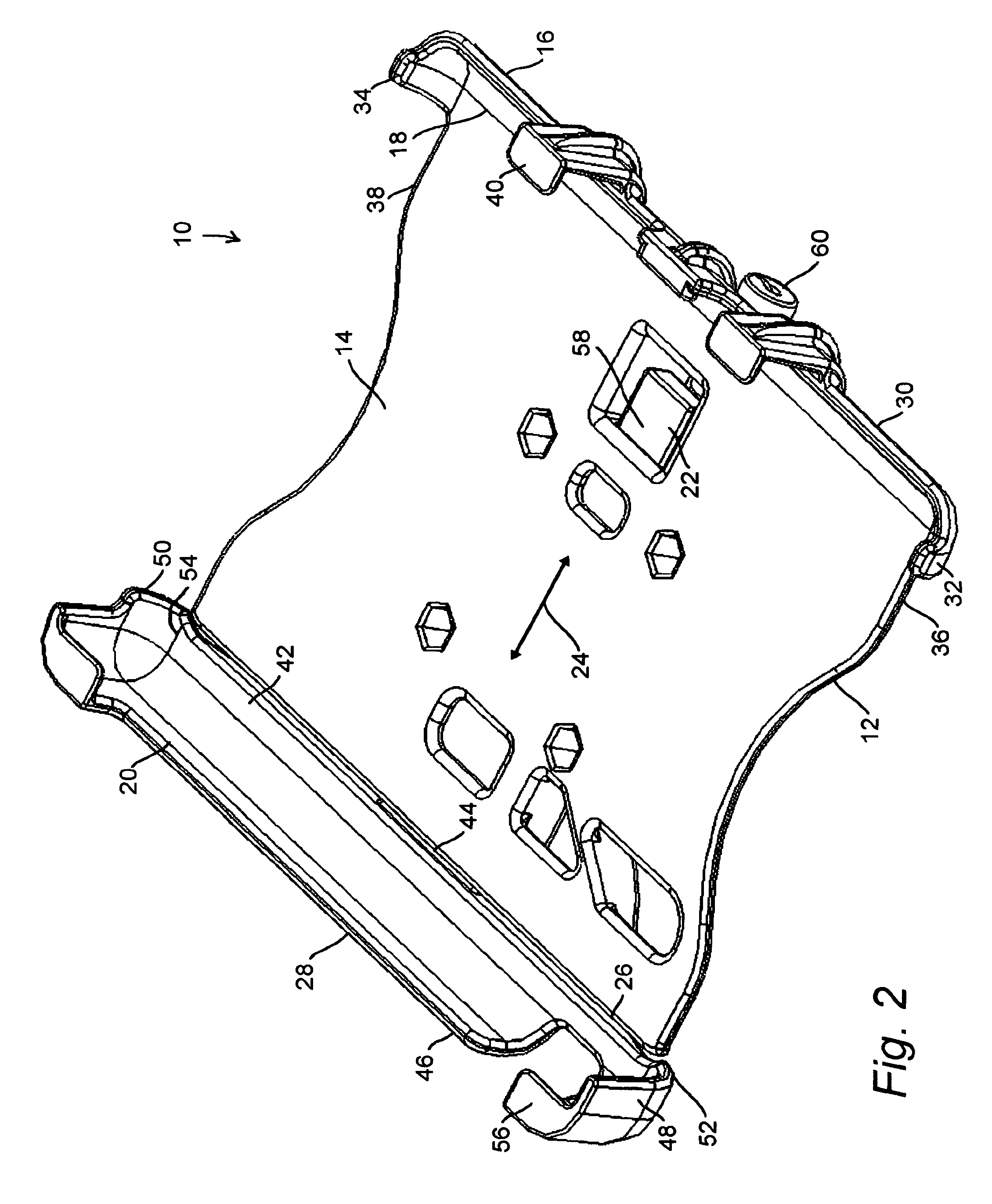 Quick release electronics platform